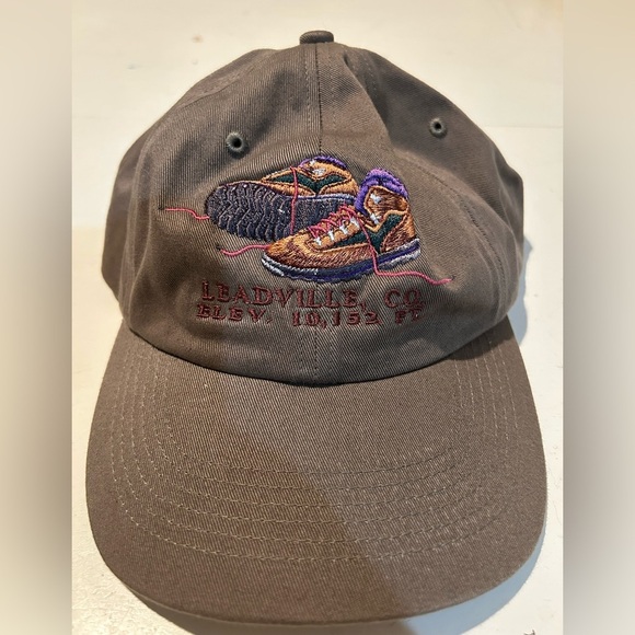 Embroidered baseball hat. Hiking. Colorado. Brown. Adjustable. Like new - Picture 1 of 5